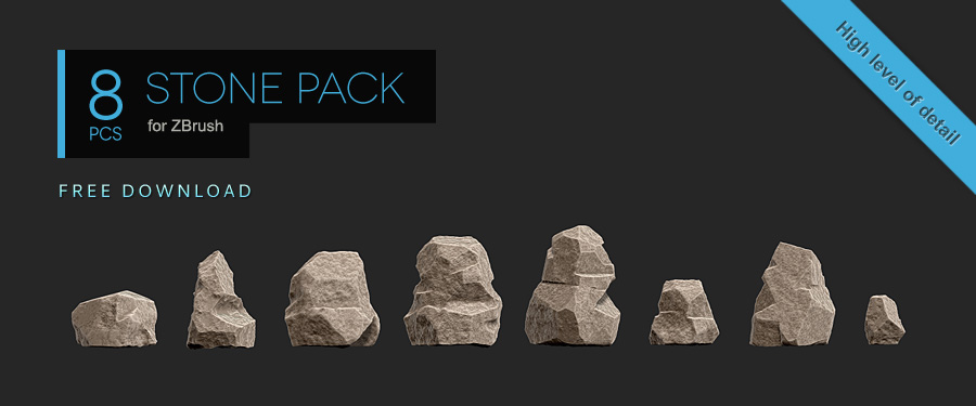 stone model zbrush